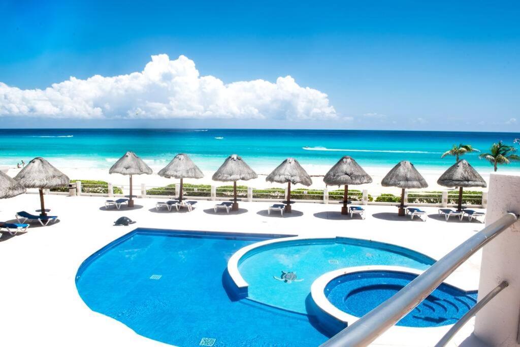 Ocean View Apartment, Best Beach Area, 3 Bedrooms Cancún Eksteriør bilde