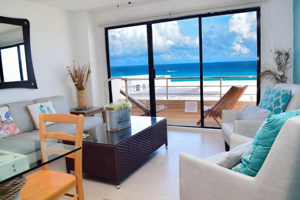 Ocean View Apartment, Best Beach Area, 3 Bedrooms Cancún Eksteriør bilde