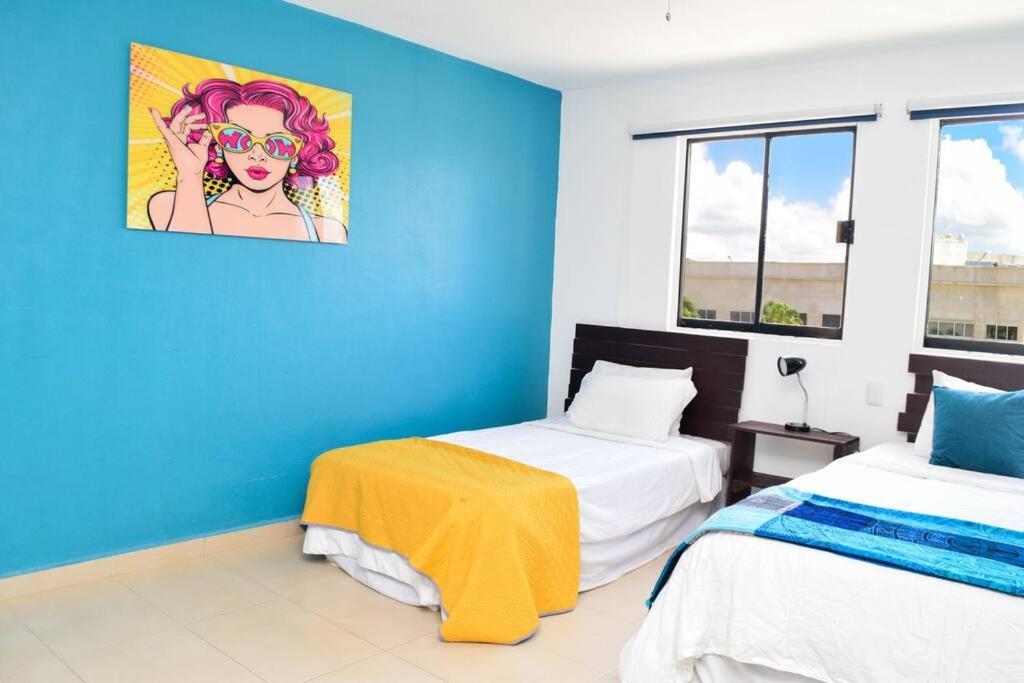 Ocean View Apartment, Best Beach Area, 3 Bedrooms Cancún Eksteriør bilde